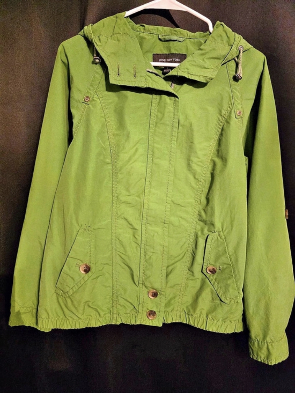 Jones New York Women'Small Green Utility Jacket Size Small
